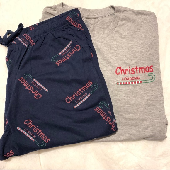 Men’s 2-Piece Holiday Sleepwear Set Basic Resources Hohoho Collection New - Picture 1 of 9